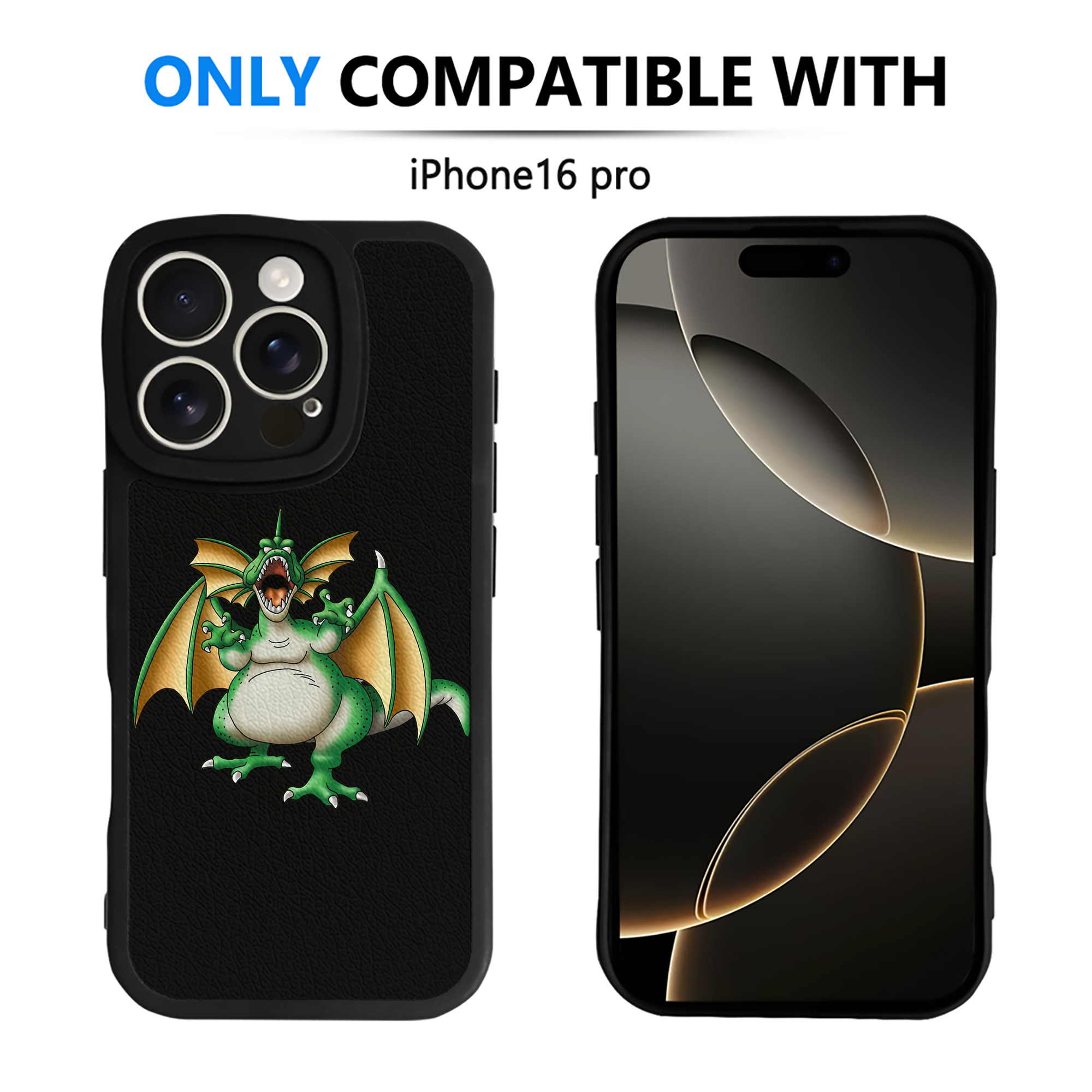 （画像用） ドラゴンクエスト Doragon Kuesuto Dragon Quest 【iPhone 16シリーズ対応】シリコンスマホケース（レザー調） 材質：シリコン